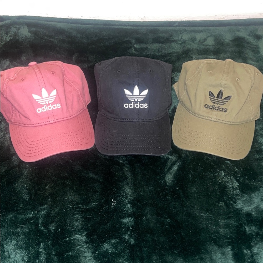 Adidas Trio Caps - Rose, Midnight, Olive